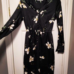 Ricki's top / dress / house  coat - size 2 - black dominant